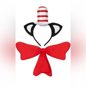 Cat in the Hat Headband & Bow Tie Set Costume